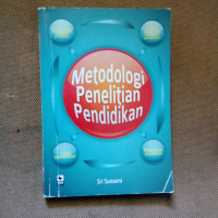 Metodologi Penelitian Pendidikan