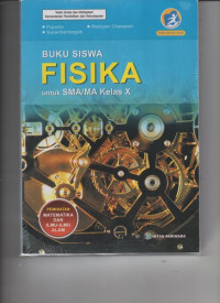 Fisika: untuk SMA/MA kelas X